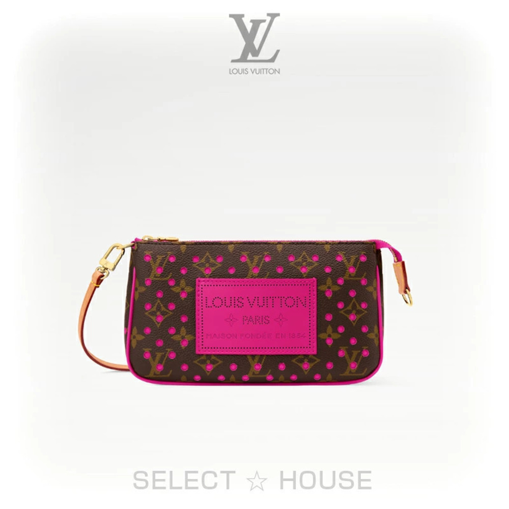 Louis Vuitton Pochette Accessoires Monogram Perforated pink